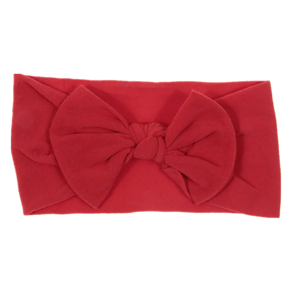 Bohemian Style Baby Nylon Headband with Bow Decor