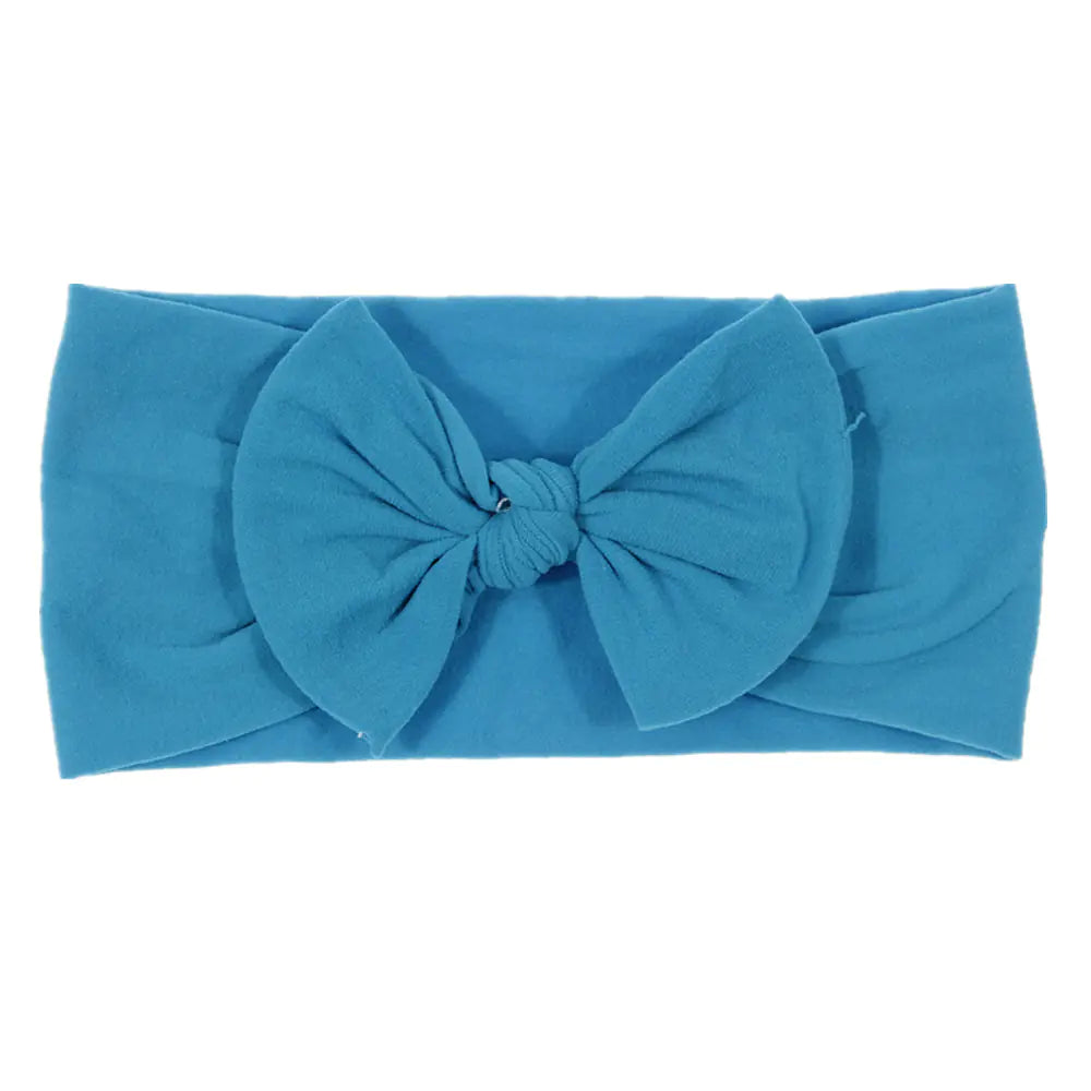 Bohemian Style Baby Nylon Headband with Bow Decor