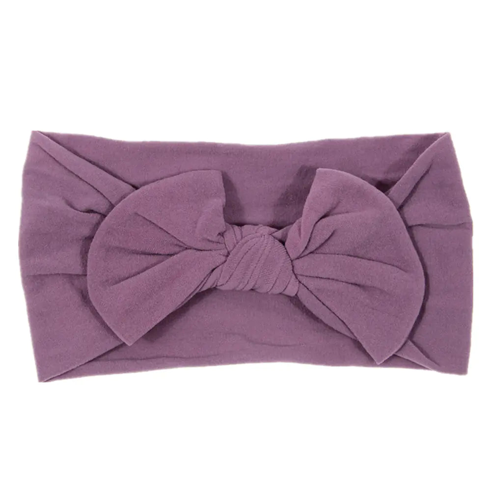 Bohemian Style Baby Nylon Headband with Bow Decor