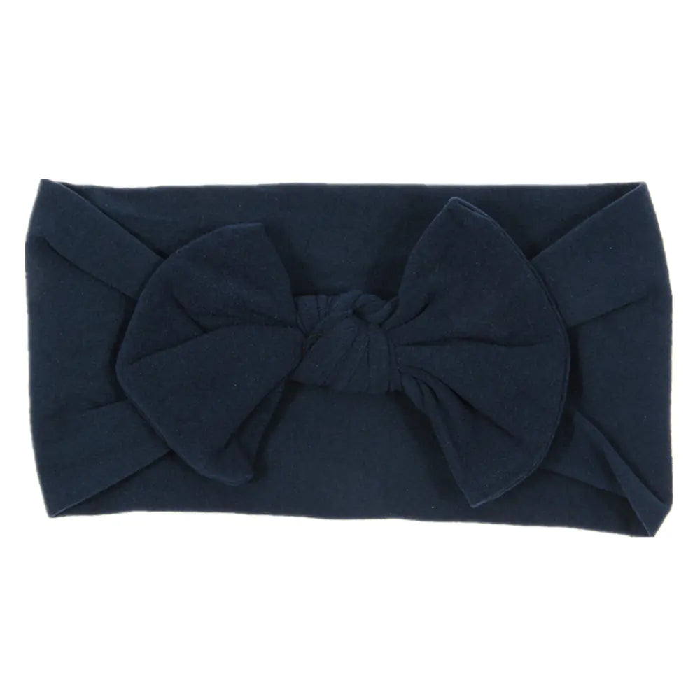 Bohemian Style Baby Nylon Headband with Bow Decor