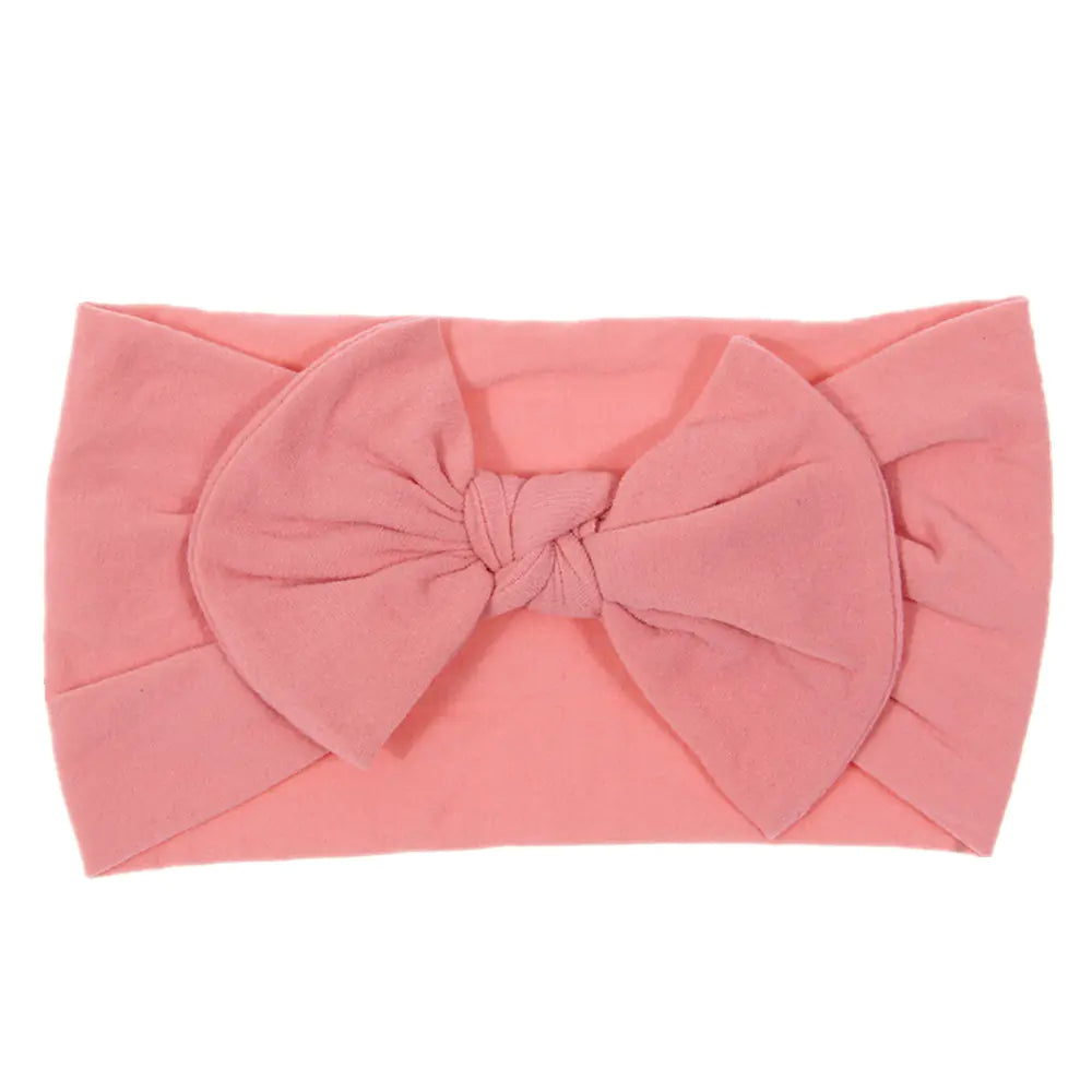 Bohemian Style Baby Nylon Headband with Bow Decor