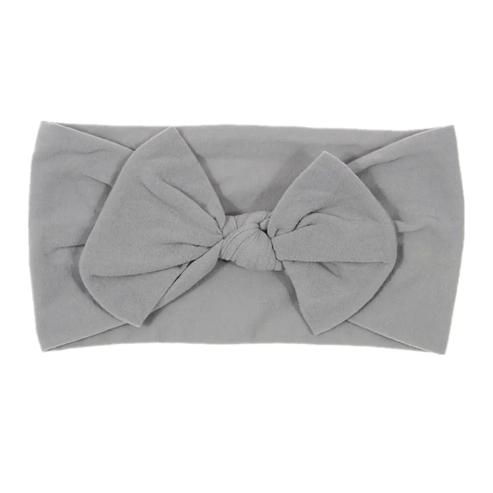 Bohemian Style Baby Nylon Headband with Bow Decor
