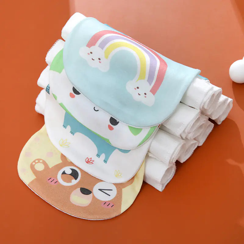 Summer Baby Sweat Absorbent Cotton Towel-Soft and Breathable for Infants