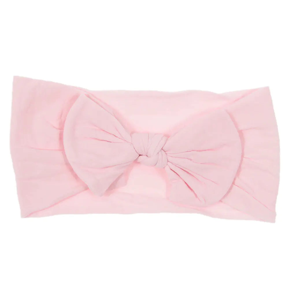 Bohemian Style Baby Nylon Headband with Bow Decor