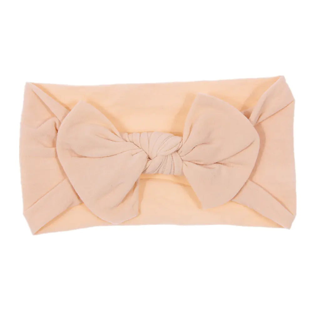 Bohemian Style Baby Nylon Headband with Bow Decor