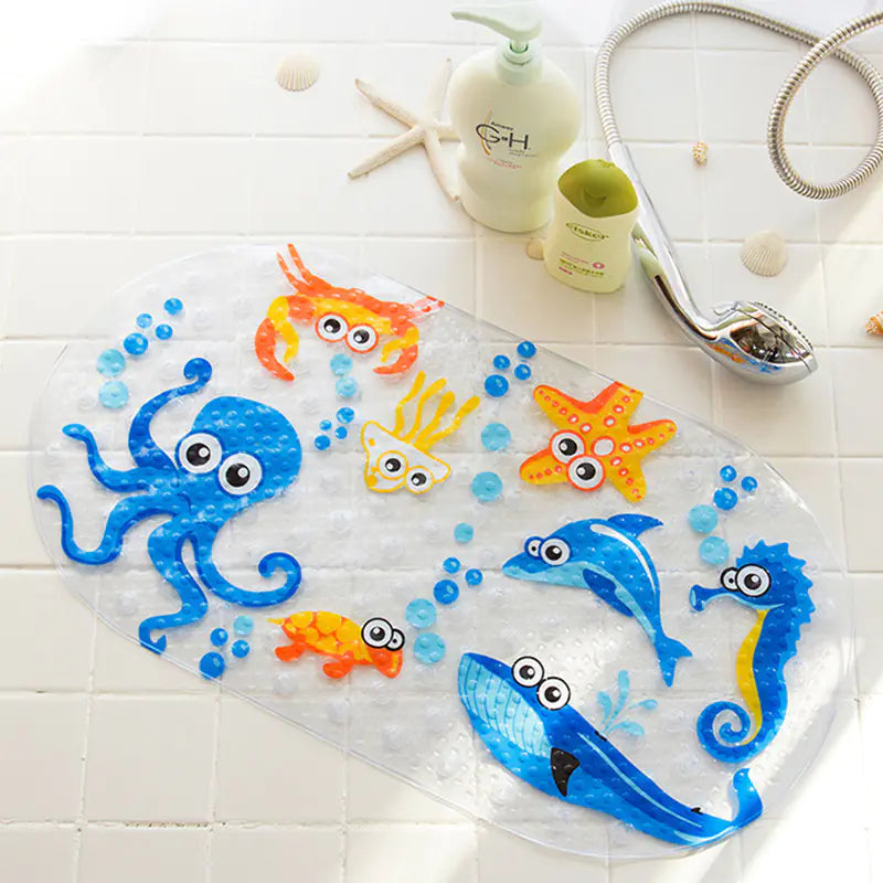 PVC Non-Slip Bath Mat for Bathroom and Bathtub