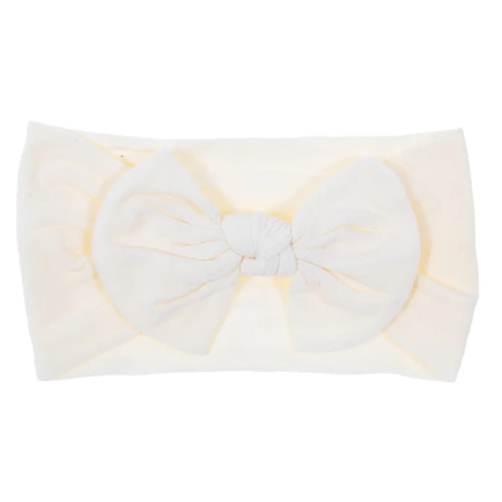 Bohemian Style Baby Nylon Headband with Bow Decor