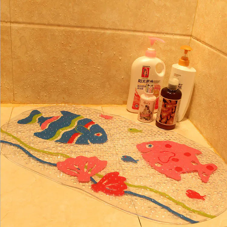 PVC Non-Slip Bath Mat for Bathroom and Bathtub