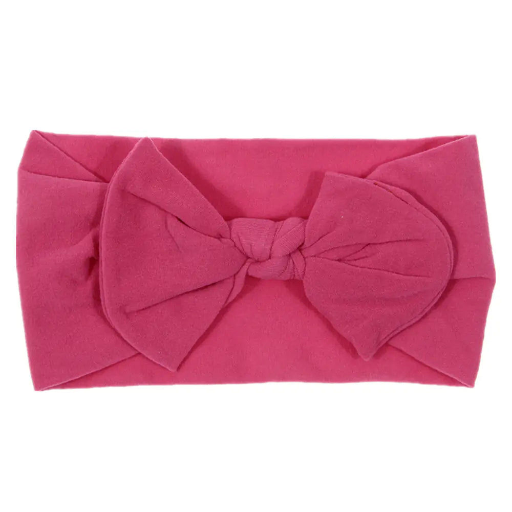 Bohemian Style Baby Nylon Headband with Bow Decor