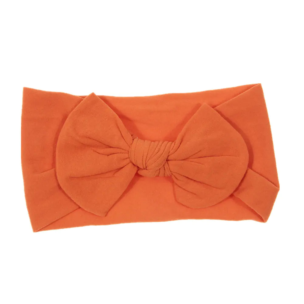 Bohemian Style Baby Nylon Headband with Bow Decor