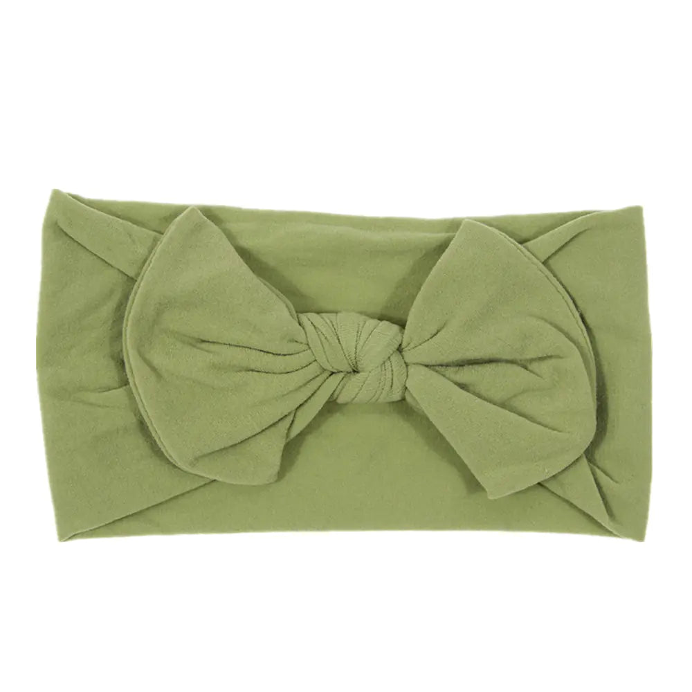 Bohemian Style Baby Nylon Headband with Bow Decor
