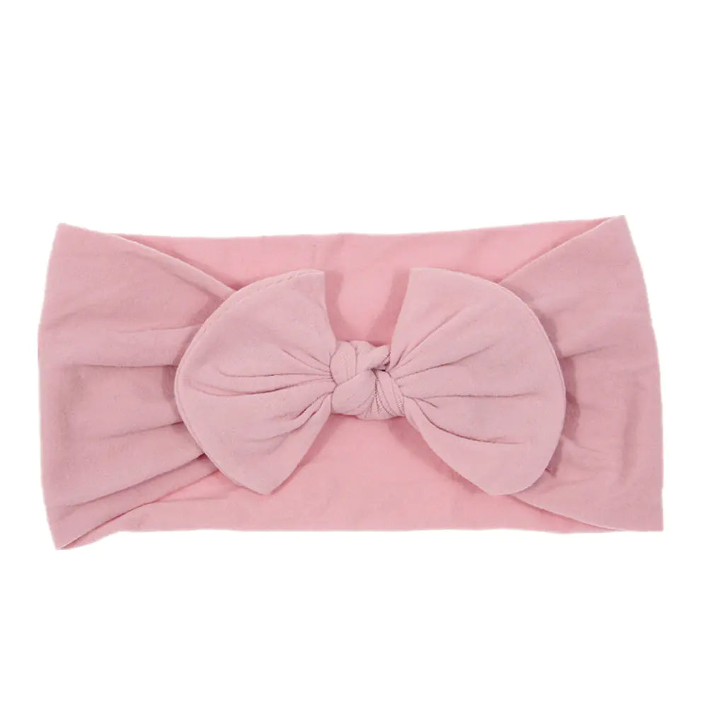 Bohemian Style Baby Nylon Headband with Bow Decor