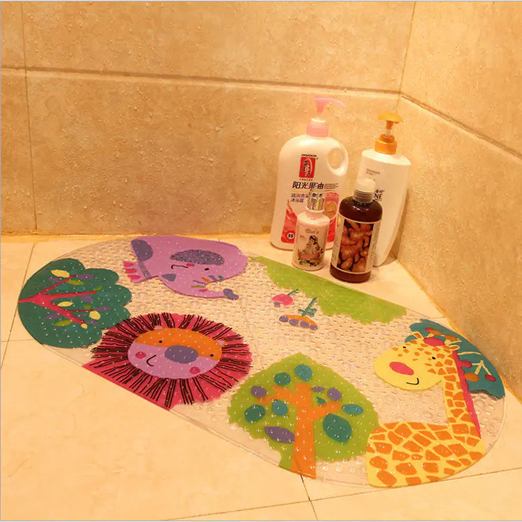 PVC Non-Slip Bath Mat for Bathroom and Bathtub