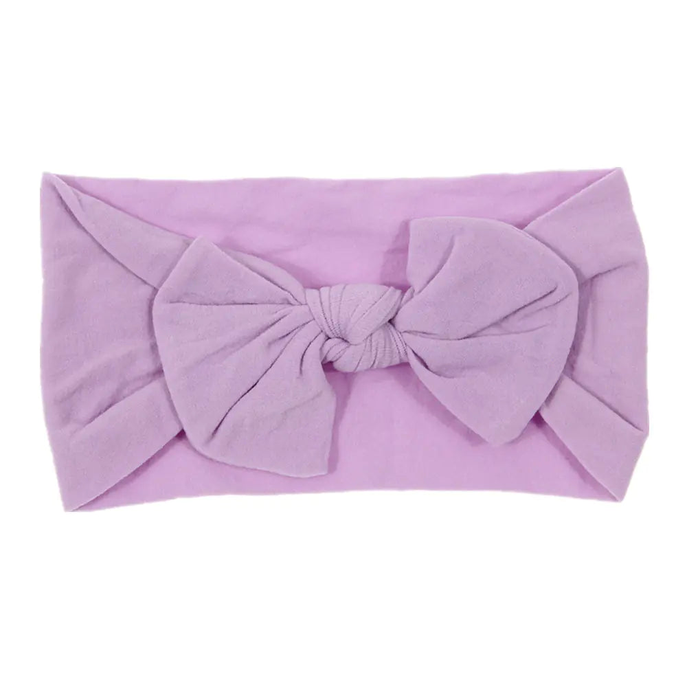 Bohemian Style Baby Nylon Headband with Bow Decor